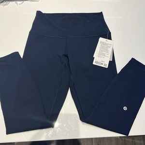 NWT - Lululemon Wunder Train Contour Fit 25" Legging - True Navy - Size 8